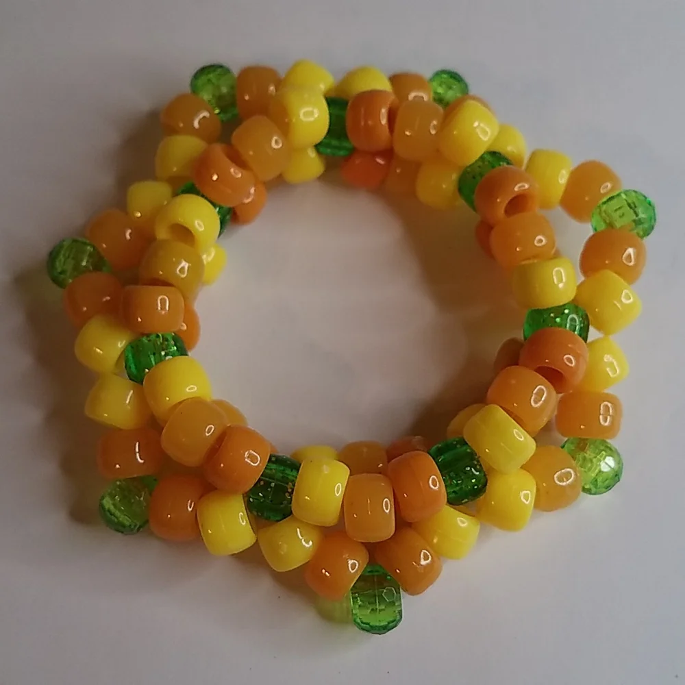 Kandi Rave Spike cuff bracelet jy18 - Picture 3 of 3